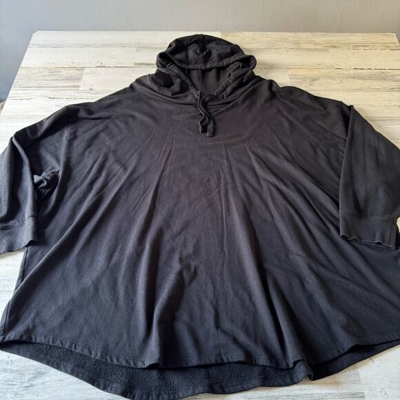 Torrid Super Soft Plush Shimmer Lounge Hoodie One Size Plus Size 1X-6X Black - Picture 5 of 16